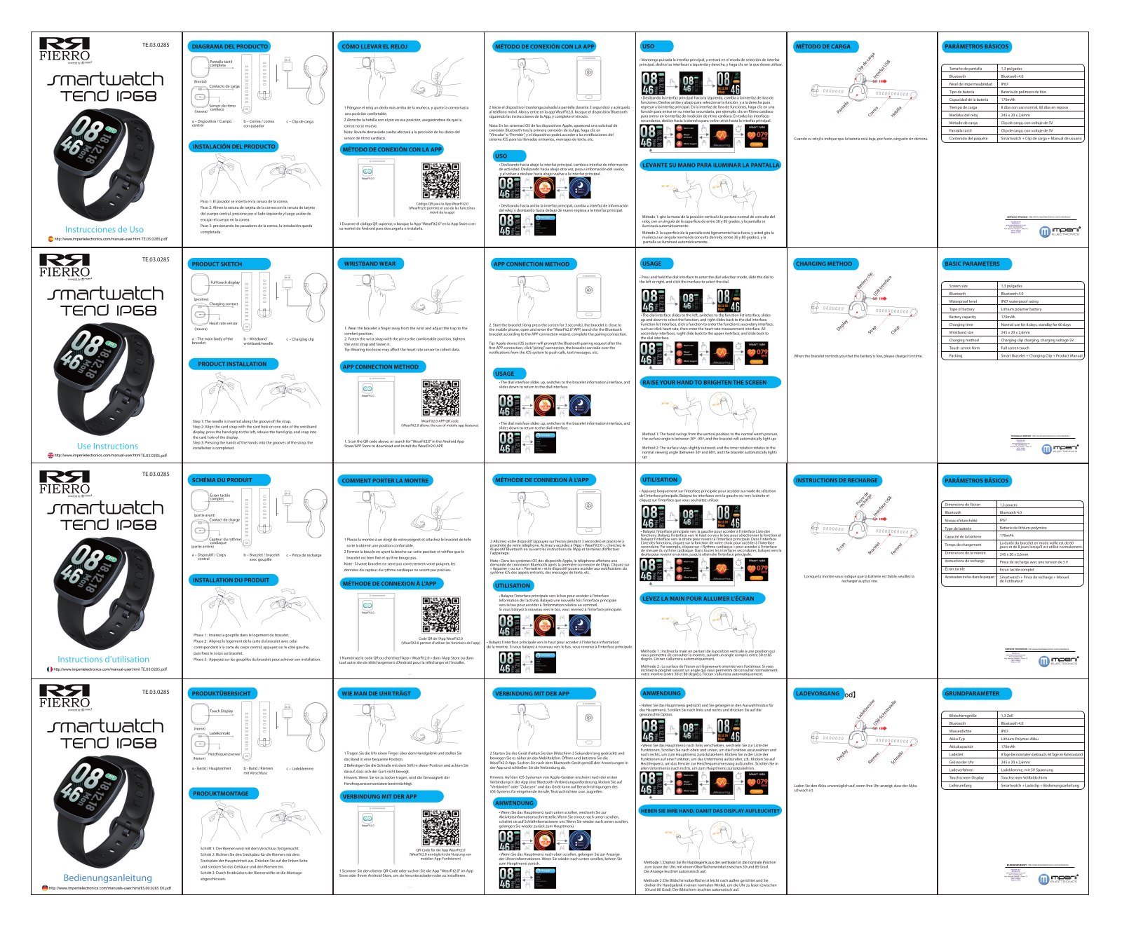 imperii electronics SmartWatch Tend IP68 Instruction Manual