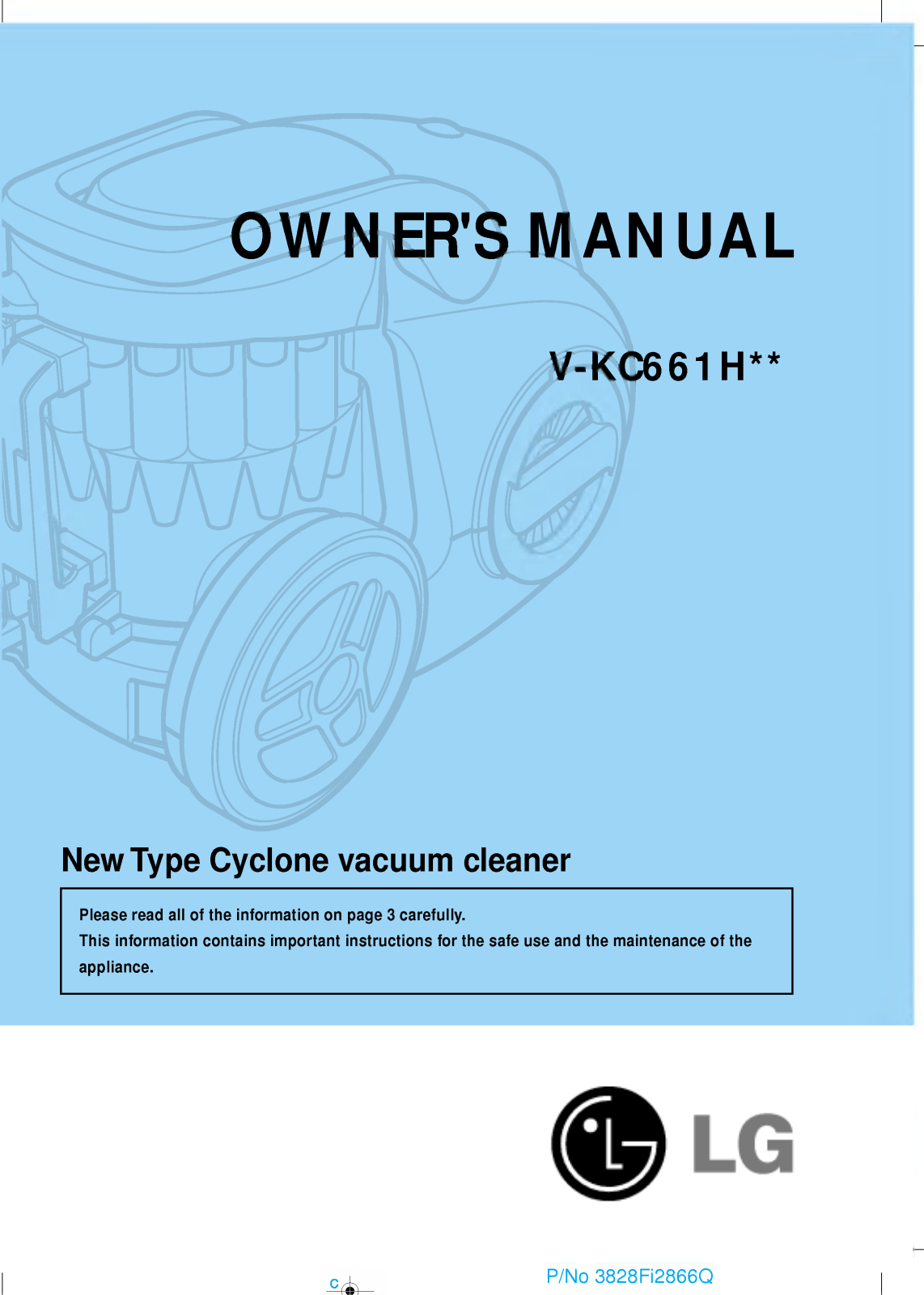 LG V-KC661HTU Owner’s Manual