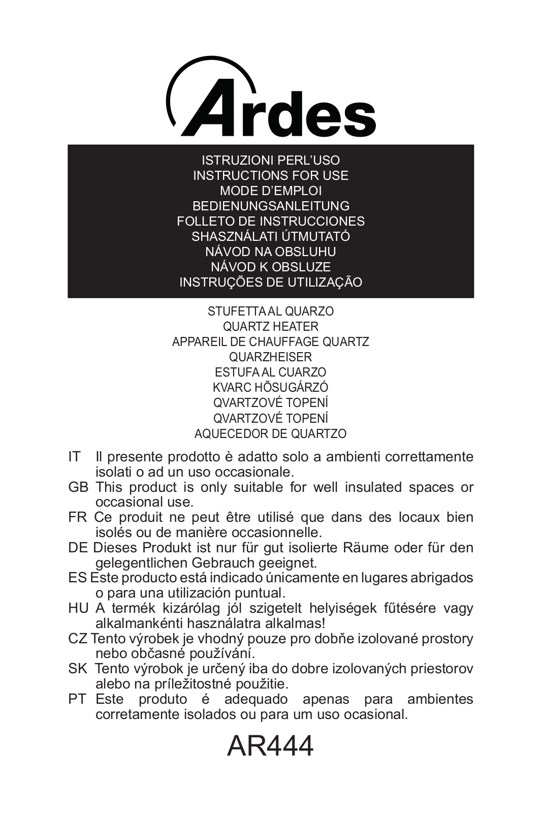 Ardes AR444 User guide - ManualMachine.com