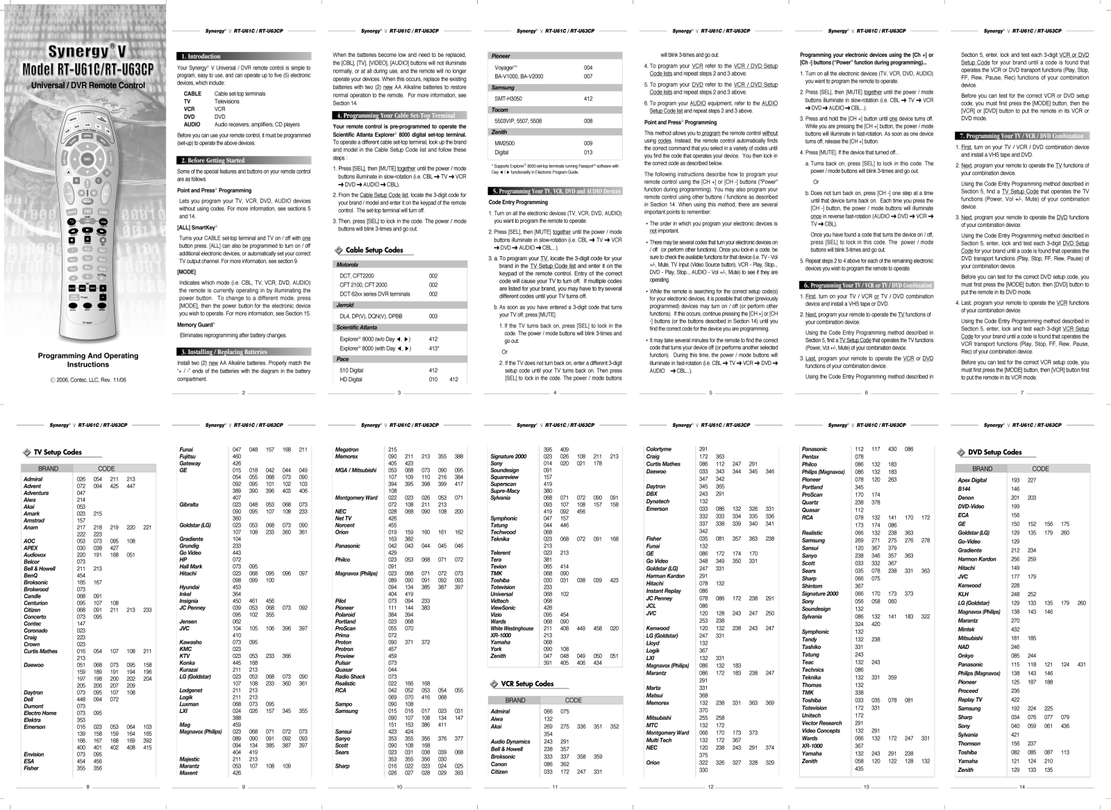 Contec RT-U63CP, RT-U61C User Manual