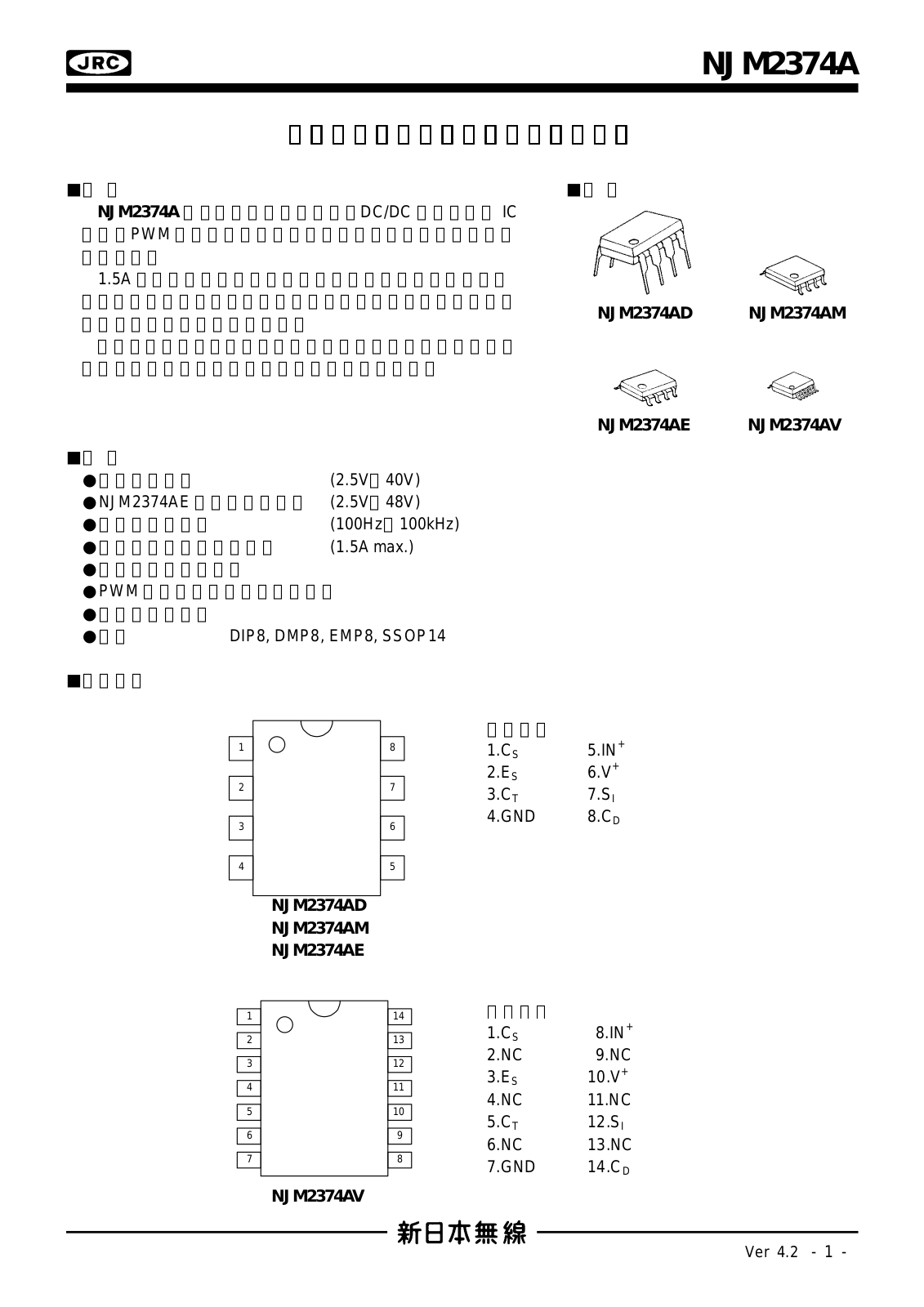 JRC NJM2374A User Manual