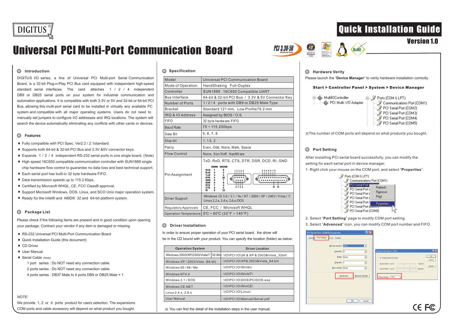 Digitus DS-33001 Service Manual