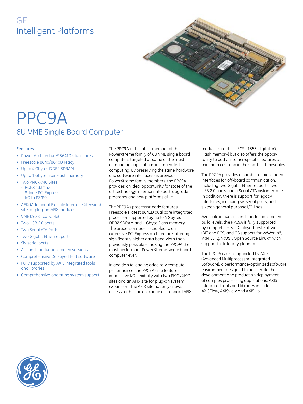 GE PPC9A Data Sheet