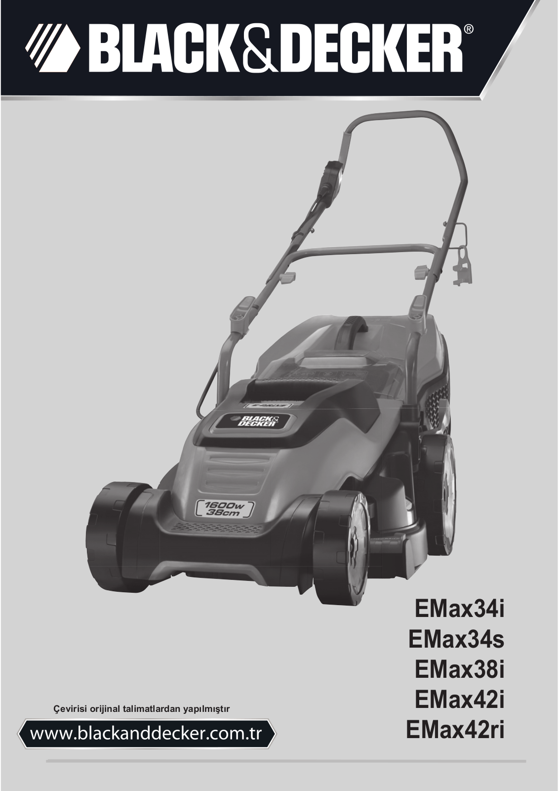 Black & Decker Emax38, Emax34 Instruction Manual