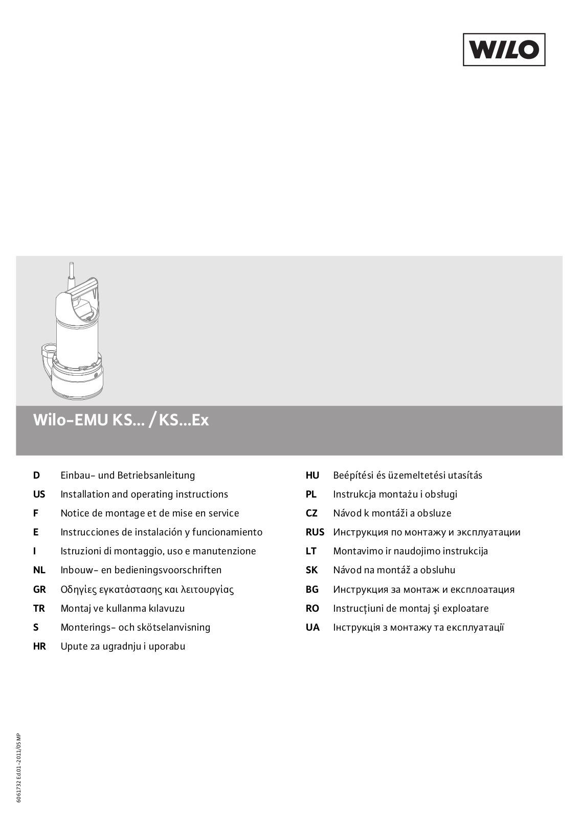 WILO EMU KS User Manual