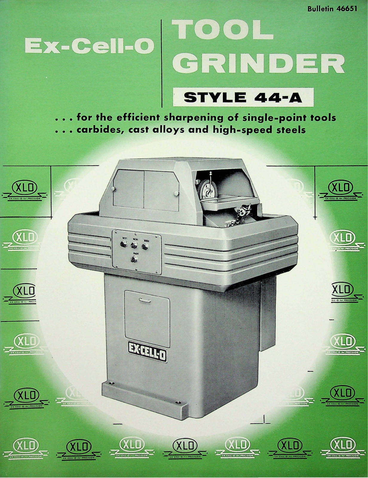 Ex-Cell-O Machine Tools Style 44-A Tool Grinder Grinder - ManualMachine.com