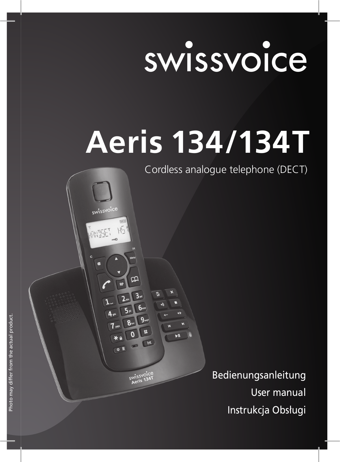 SwissVoice Aeris 134, Aeris 134T User guide