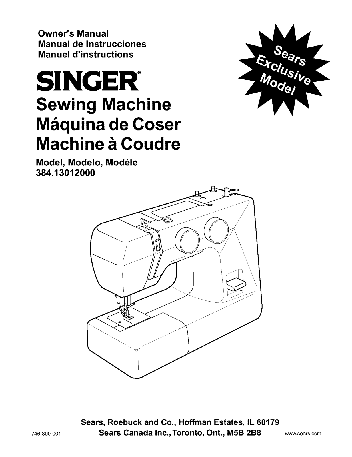 Singer 384.13012000 User Manual