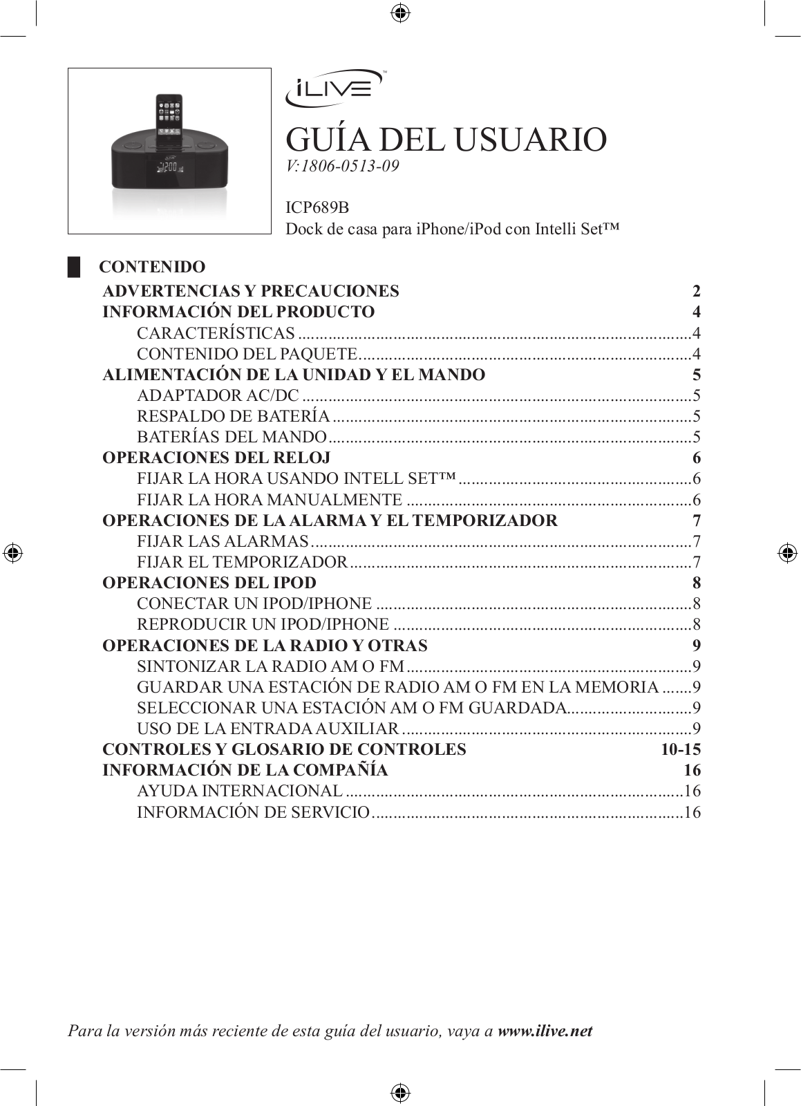 iLive ICP689B Instruction Manual