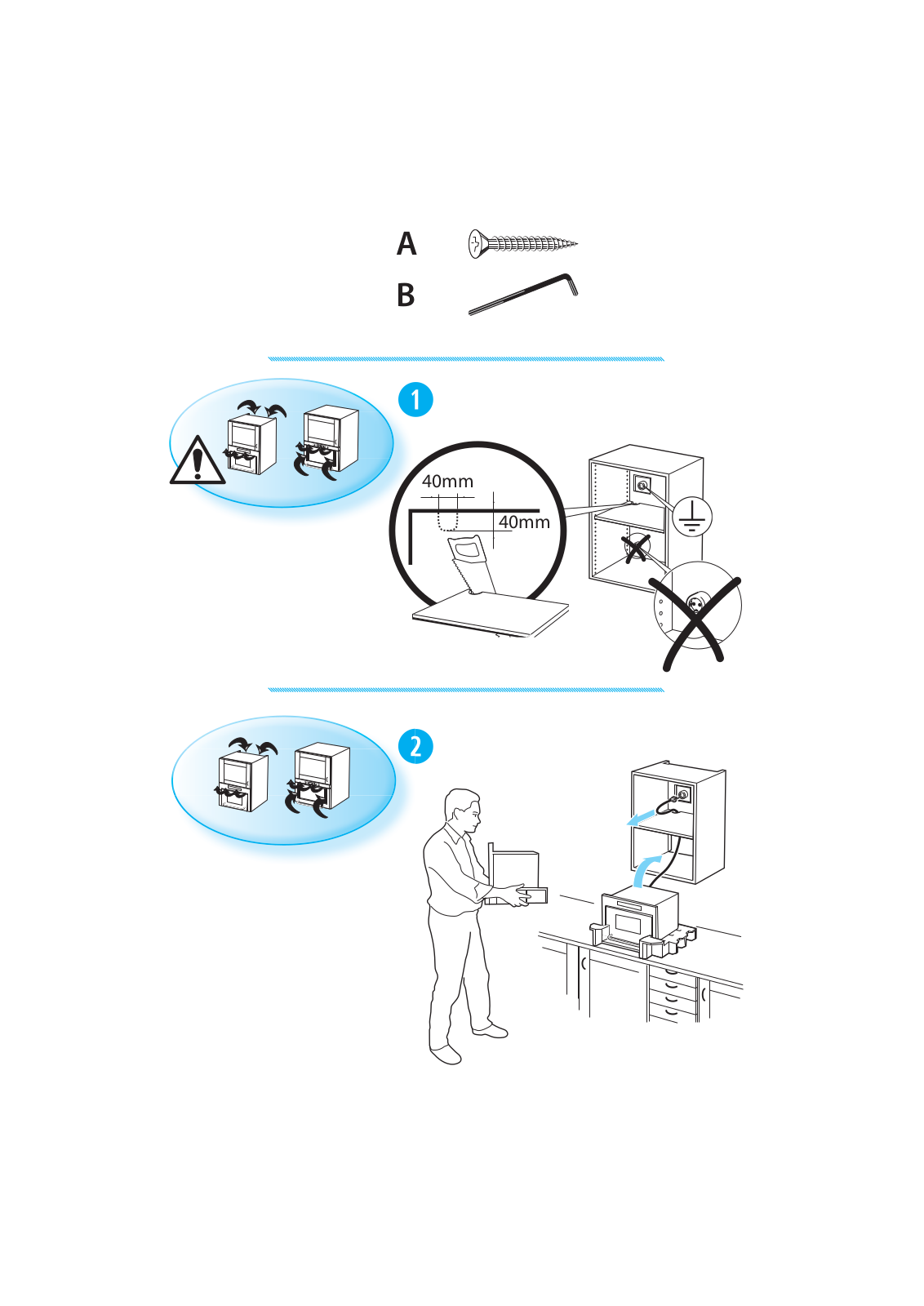 WHIRLPOOL AMW 416 NB Installation Instructions