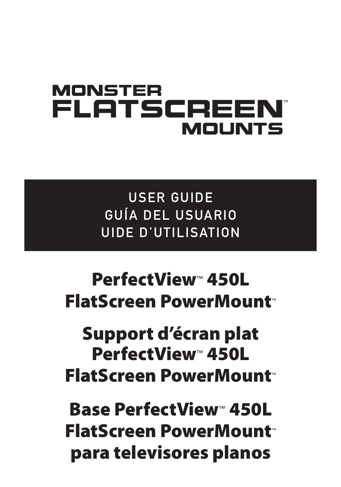 Monster Cable 450L User Manual