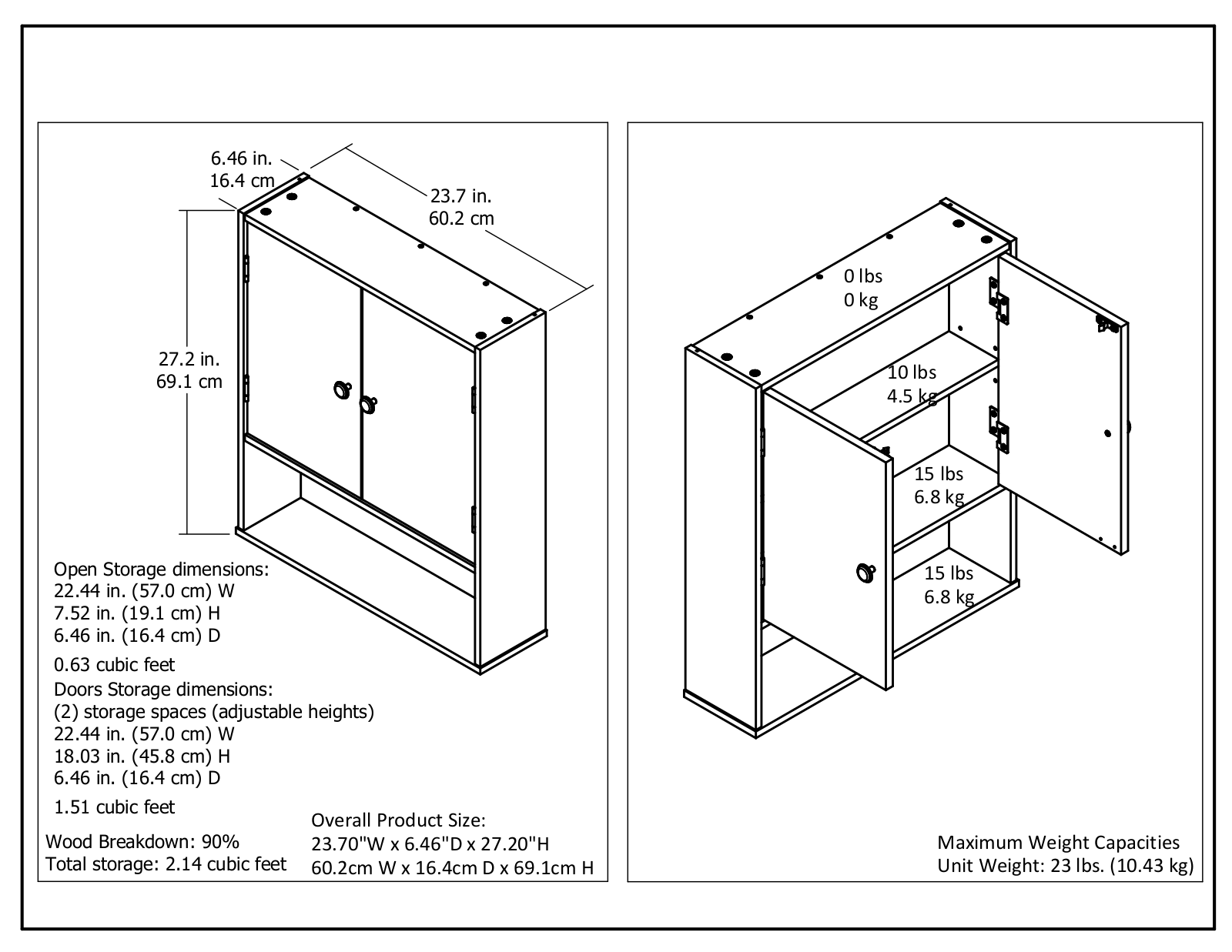 Dotted Line™ W003409691 Dimensions - ManualMachine.com