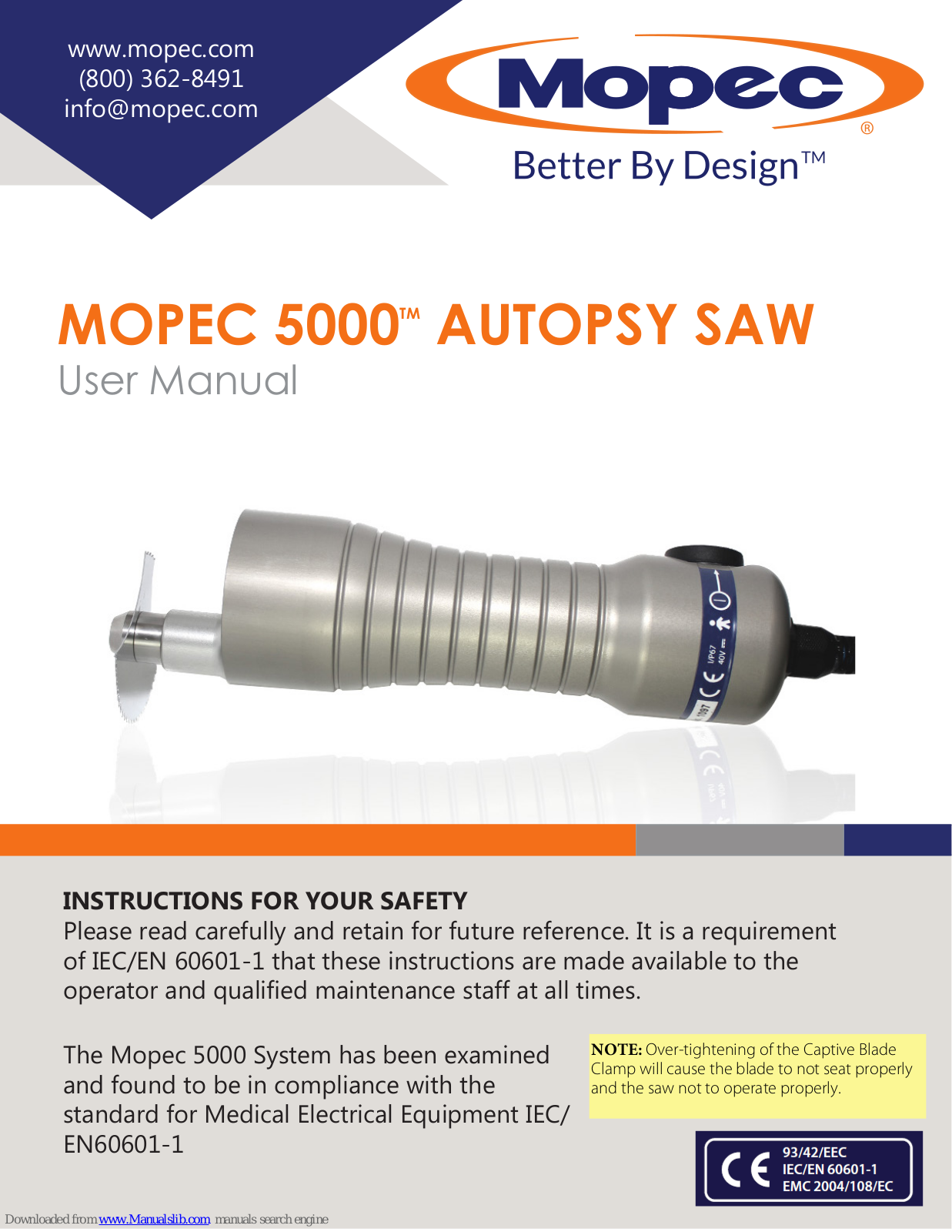 Mopec 5000 User Manual - ManualMachine.com