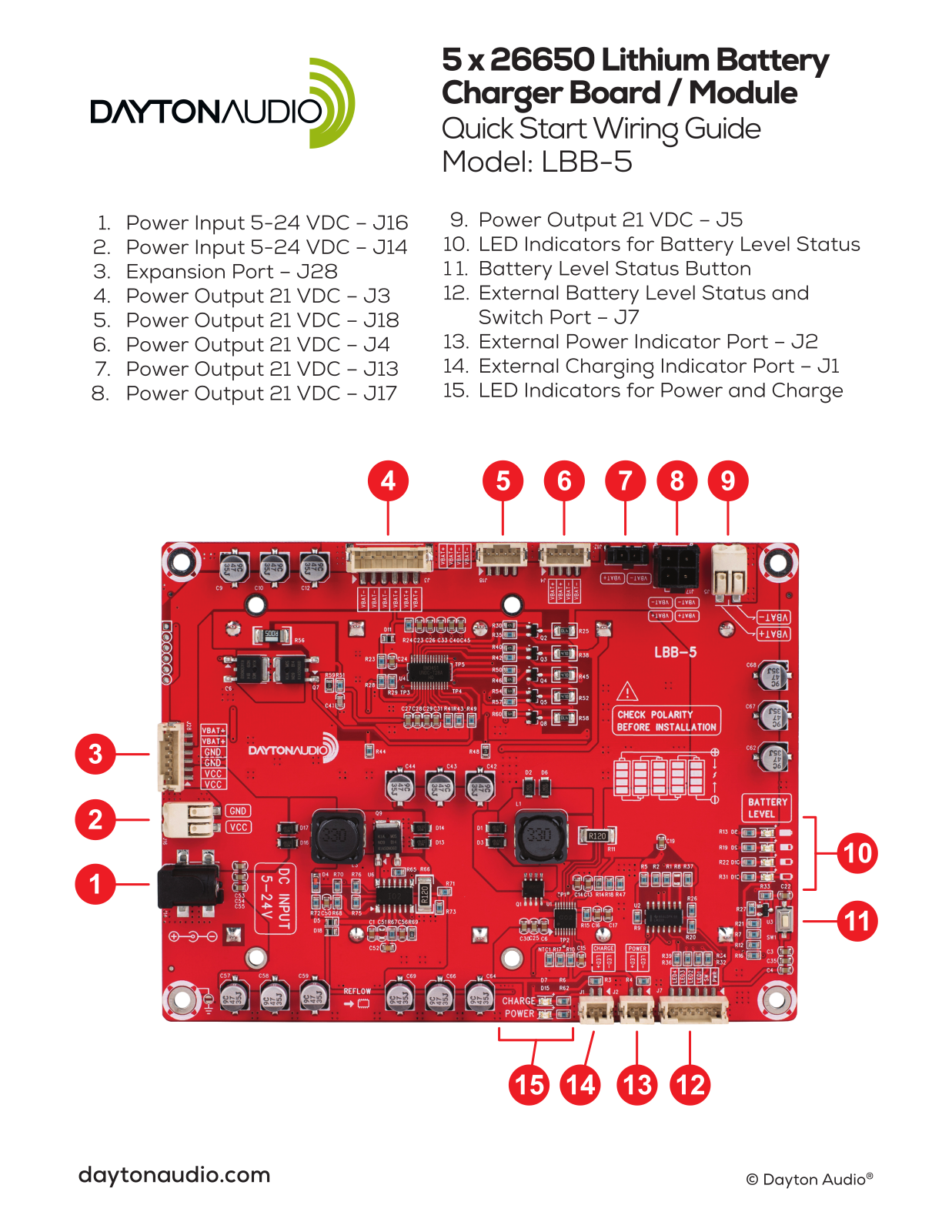 Dayton LBB-5 User Manual