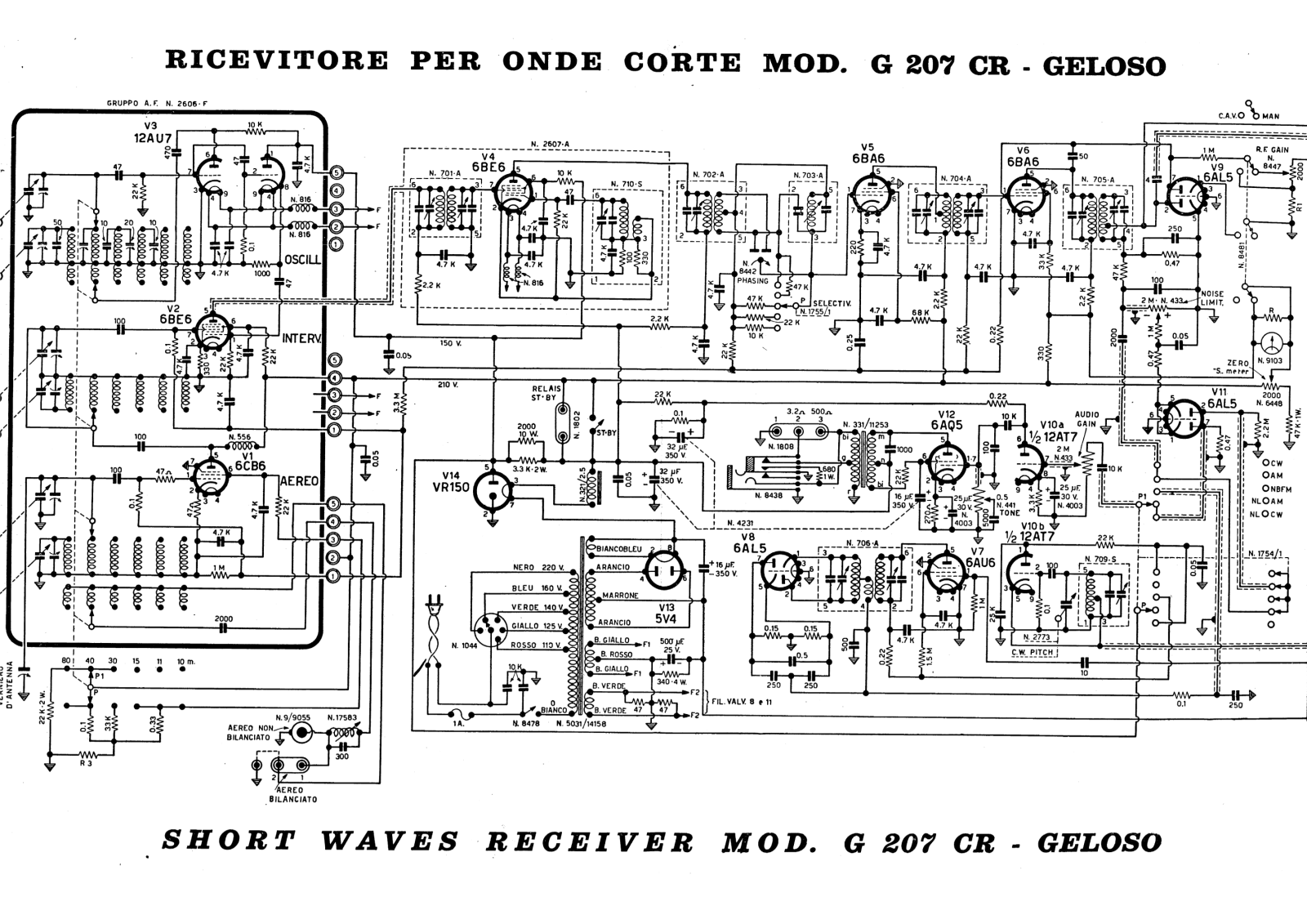 Geloso g207cr schematic