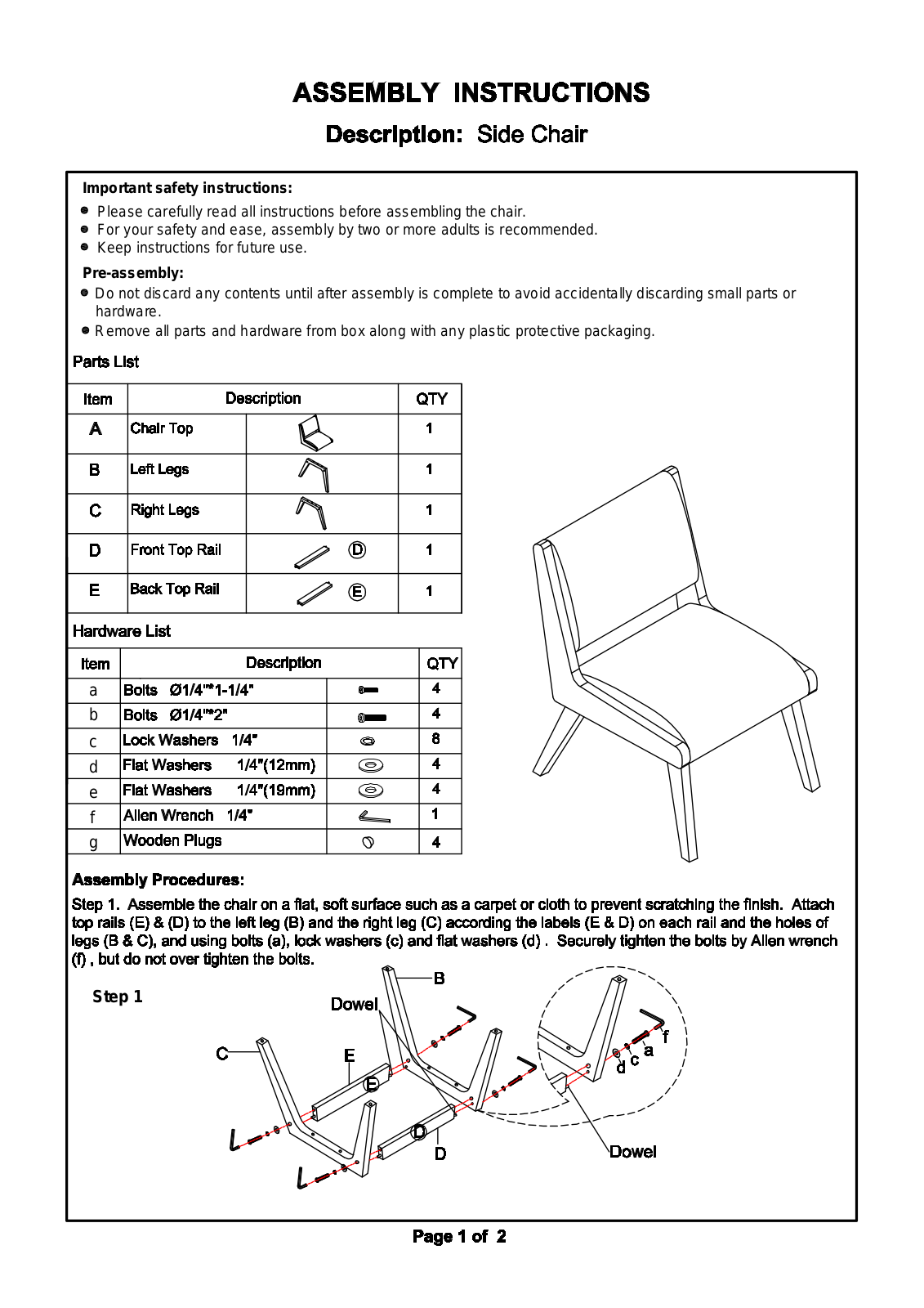 Foundstone W003548835, W003548588 Assembly Instructions - ManualMachine.com