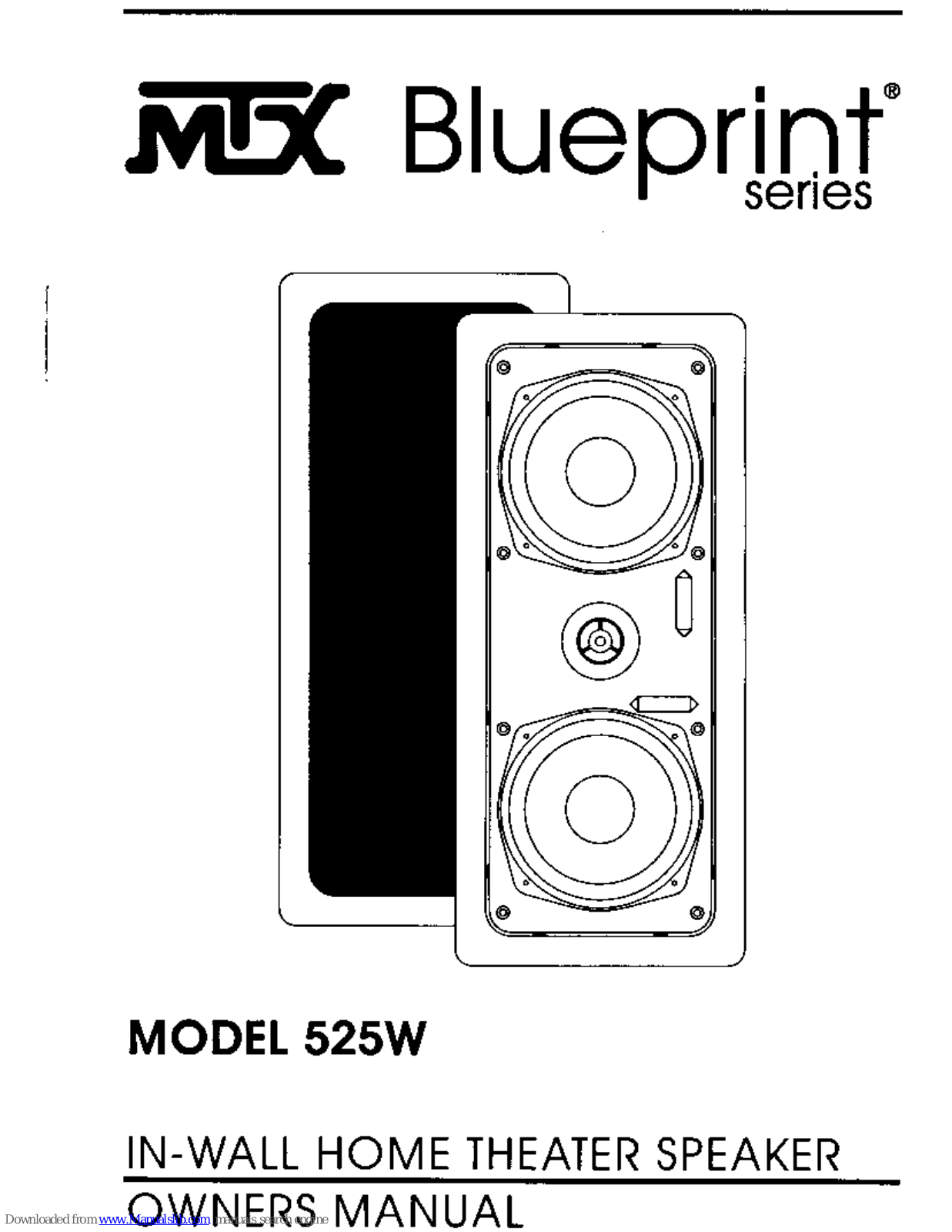 MTX 525W Owner's Manual