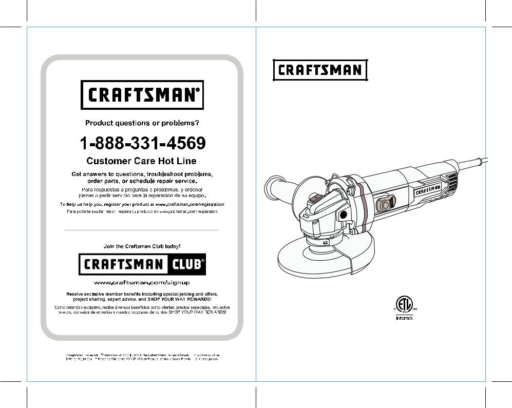 Craftsman 172417730 Owner’s Manual