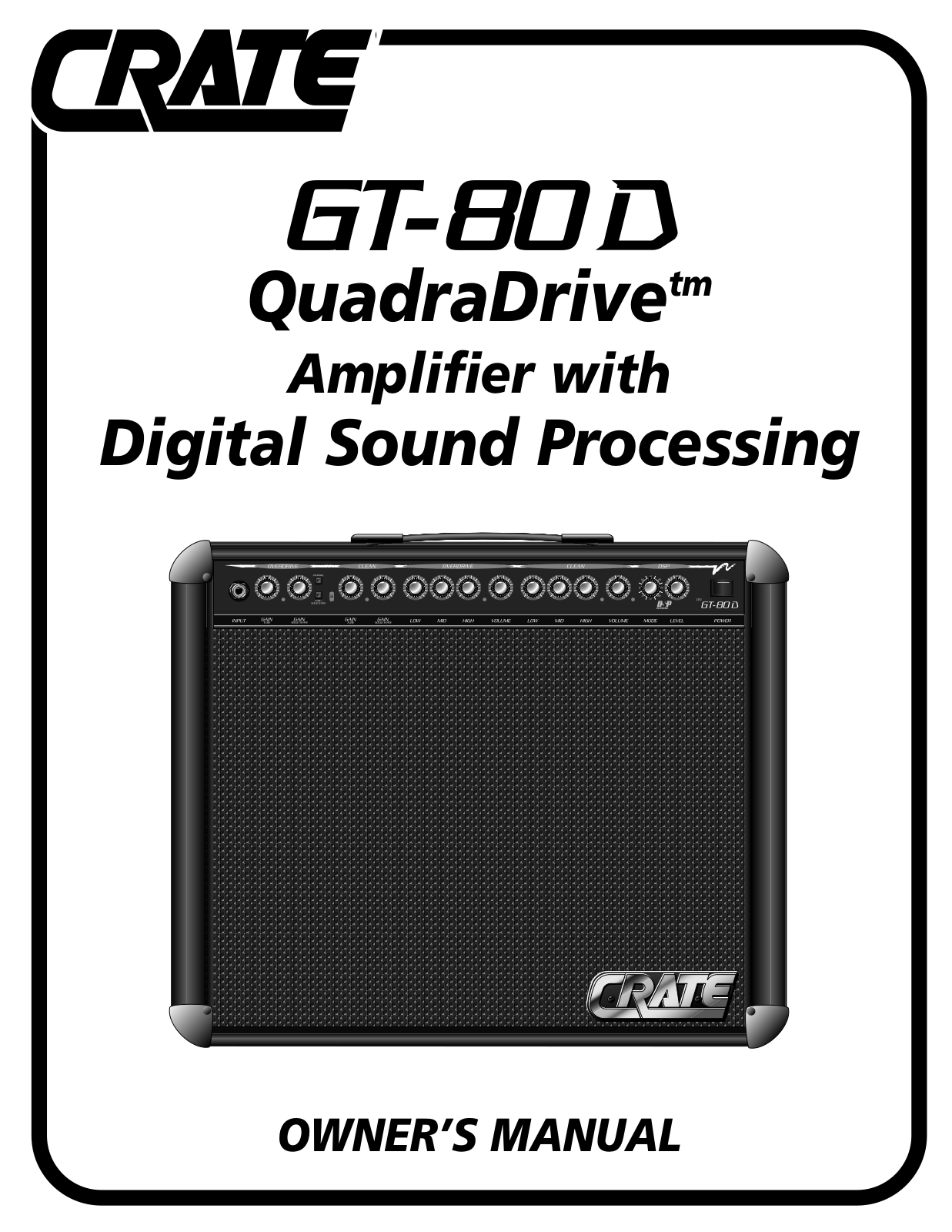 Crate Amplifiers GT-80D User Manual