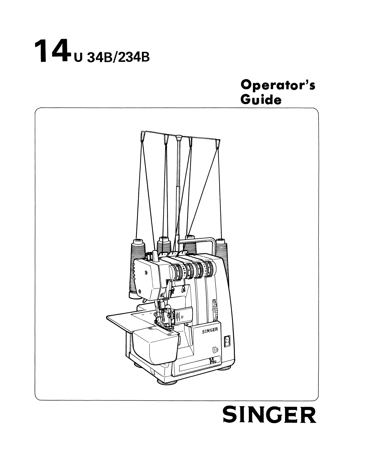 Singer 14U34B-234B User Manual