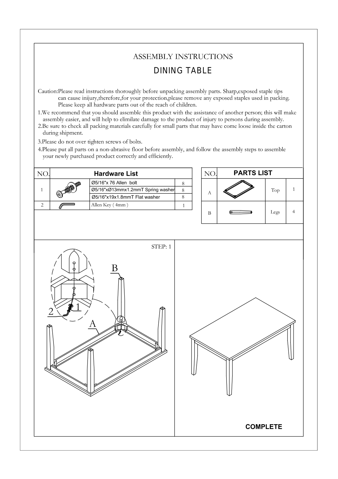 Alcott Hill W000146793 Installation & Assembly - ManualMachine.com