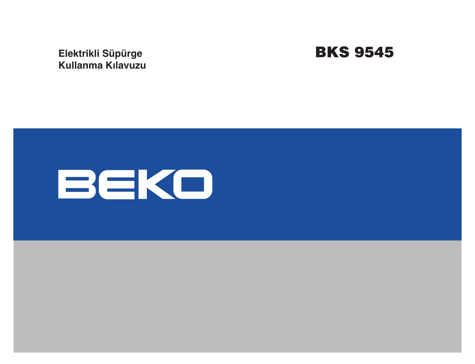 Beko BKS 9545 User Manual