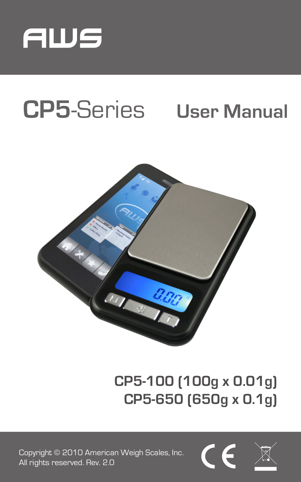 American Weigh Scales (AWS) CP5-650 User Manual