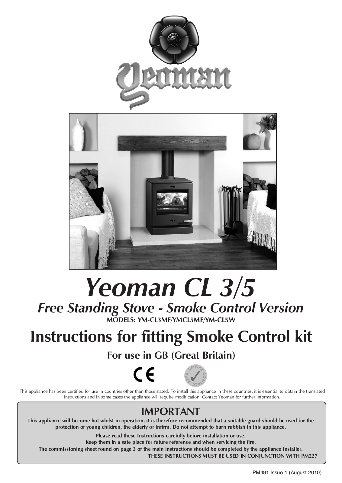 Yeoman YM-CL3MF, YMCL5MF, YM-CL5W User Guide