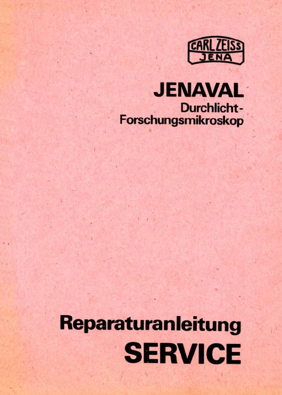 Zeiss Jenaval Service Manual