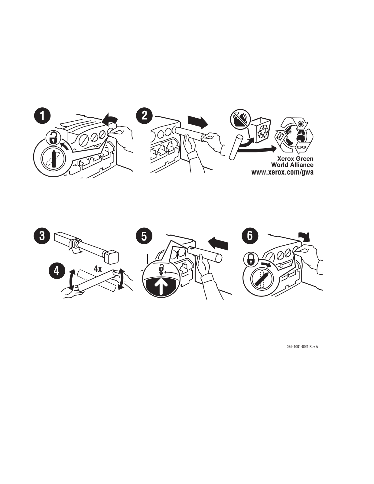 Xerox PHASER 7760 INSTALL THE PRINTER SUPPLIES