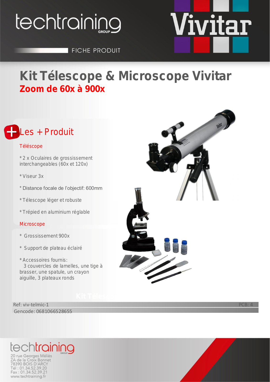 Vivitar viv-telmic-1 product sheet