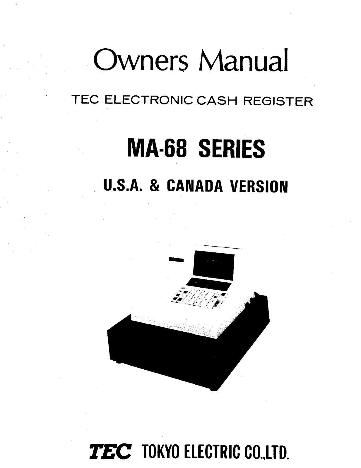 Toshiba MA-68 User Manual