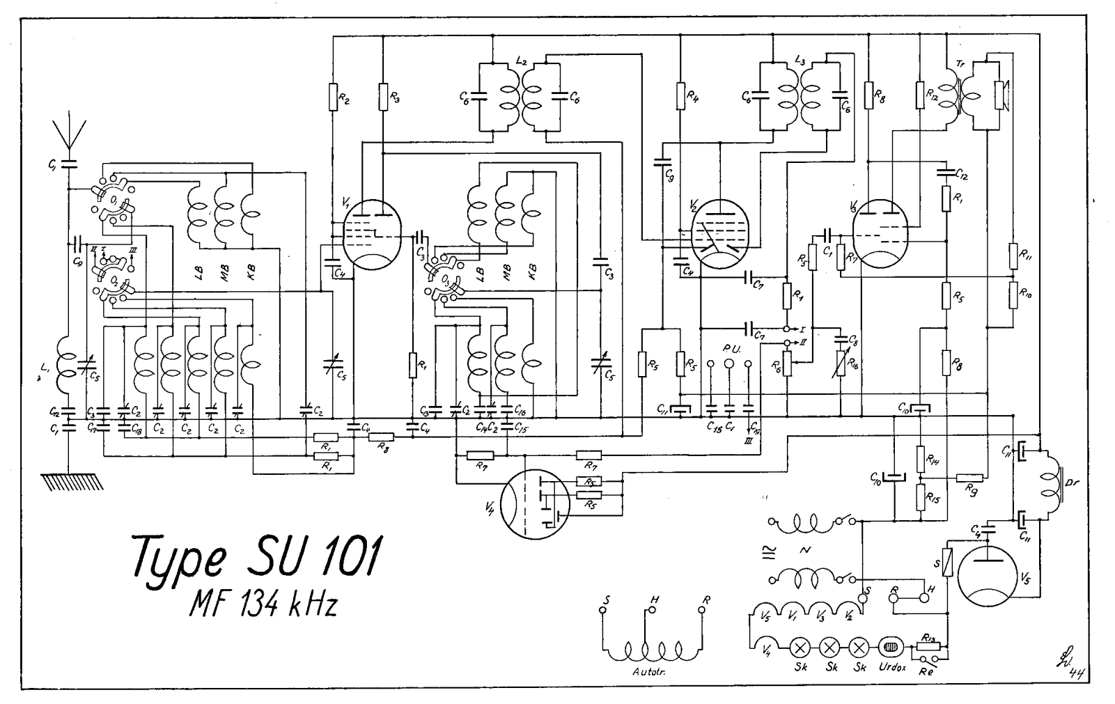 Arako Super SU101 Schematic