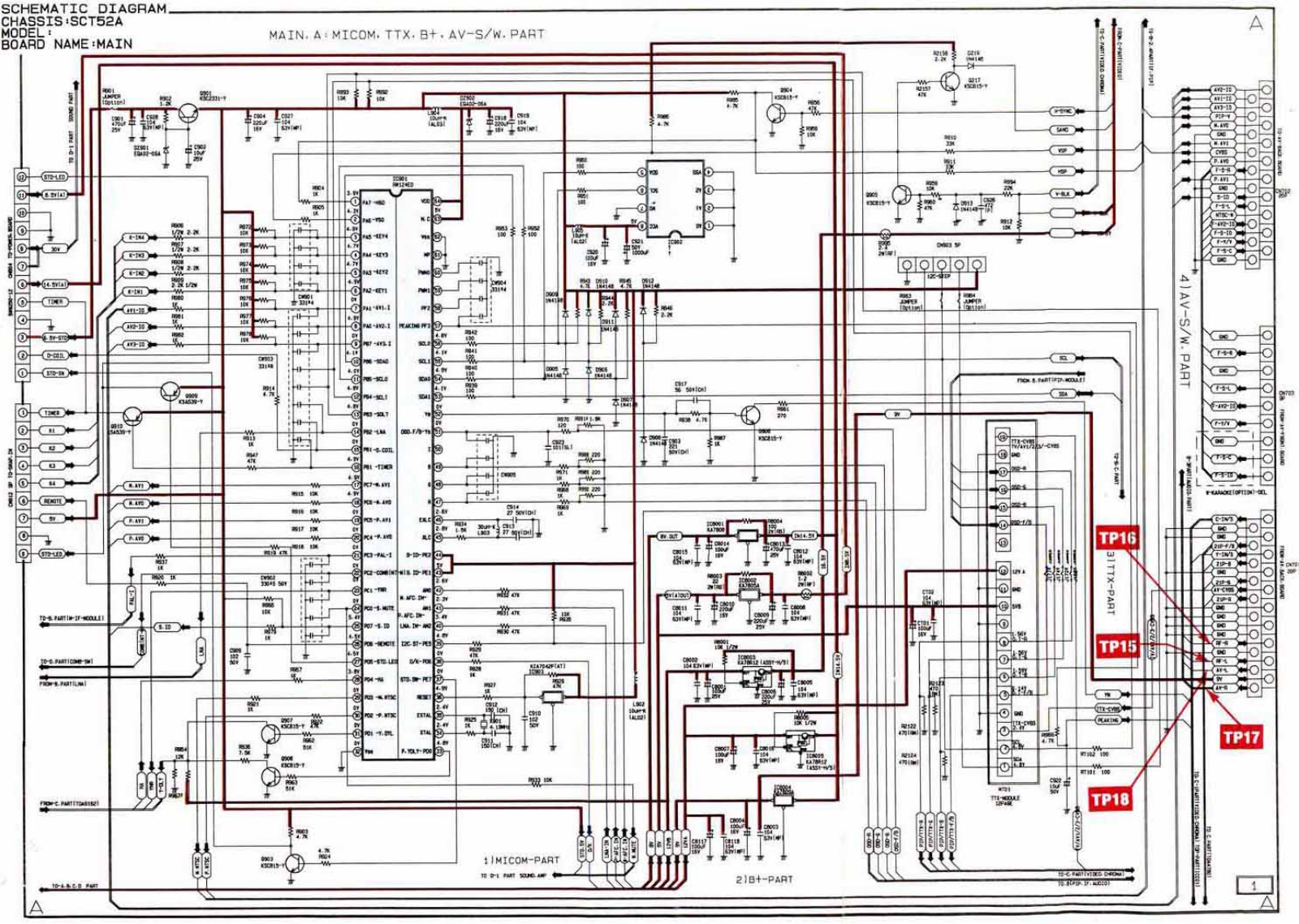 Samsung SCT52A Schematic