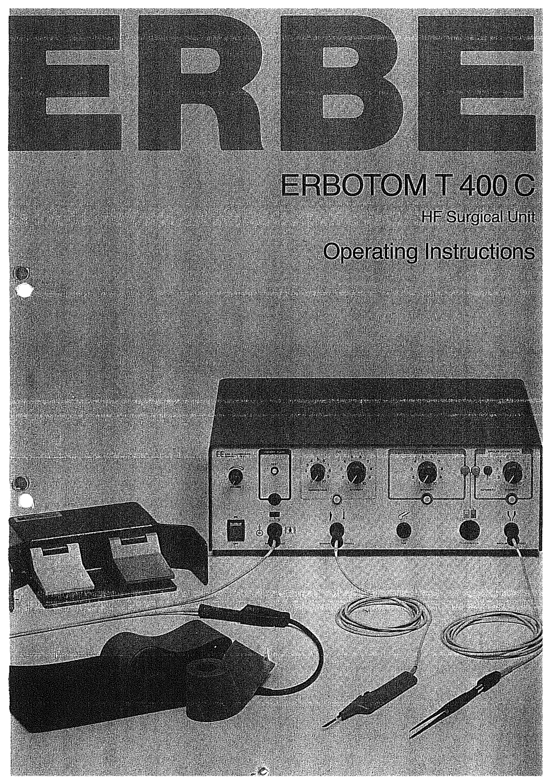 Erbe Erbotom T400 User Manual