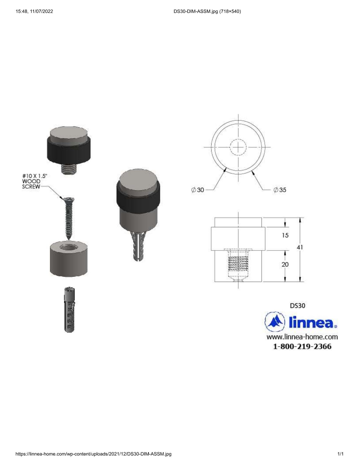 Linnea LNNE1288 Dimensions - ManualMachine.com