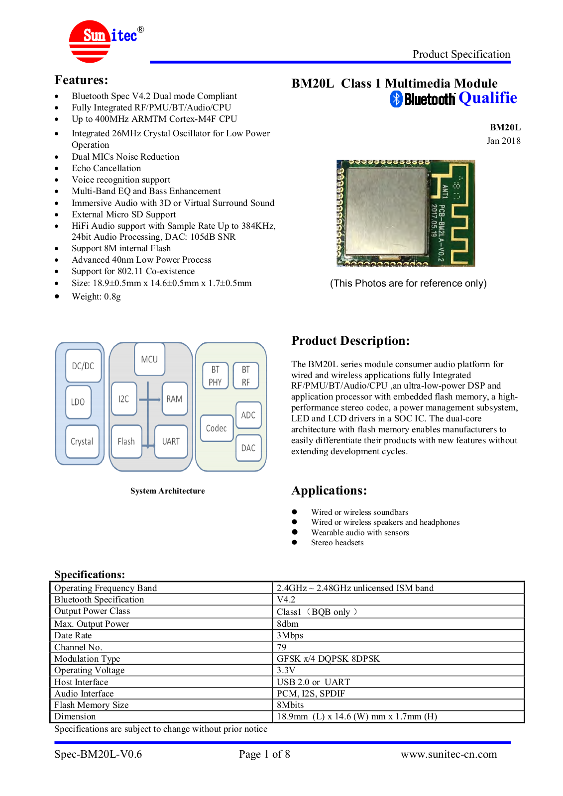 Yamaha BM20L User Manual