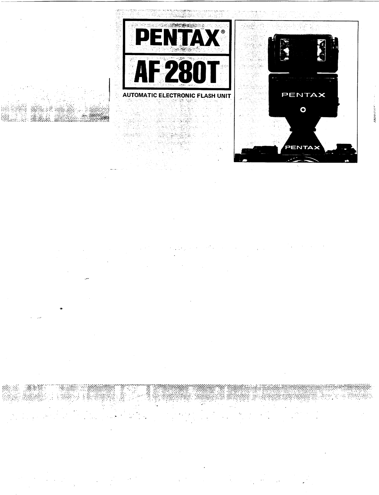 Pentax AF280T User Manual
