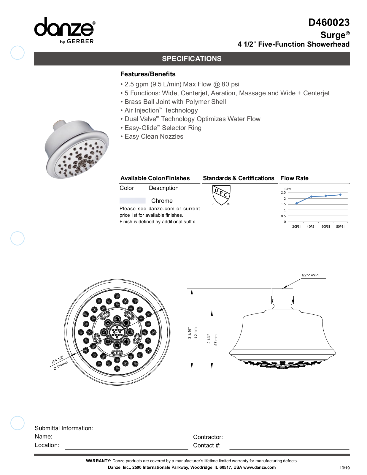 Gerber D460023BN, D460023BR, D460023 Specifications - ManualMachine.com