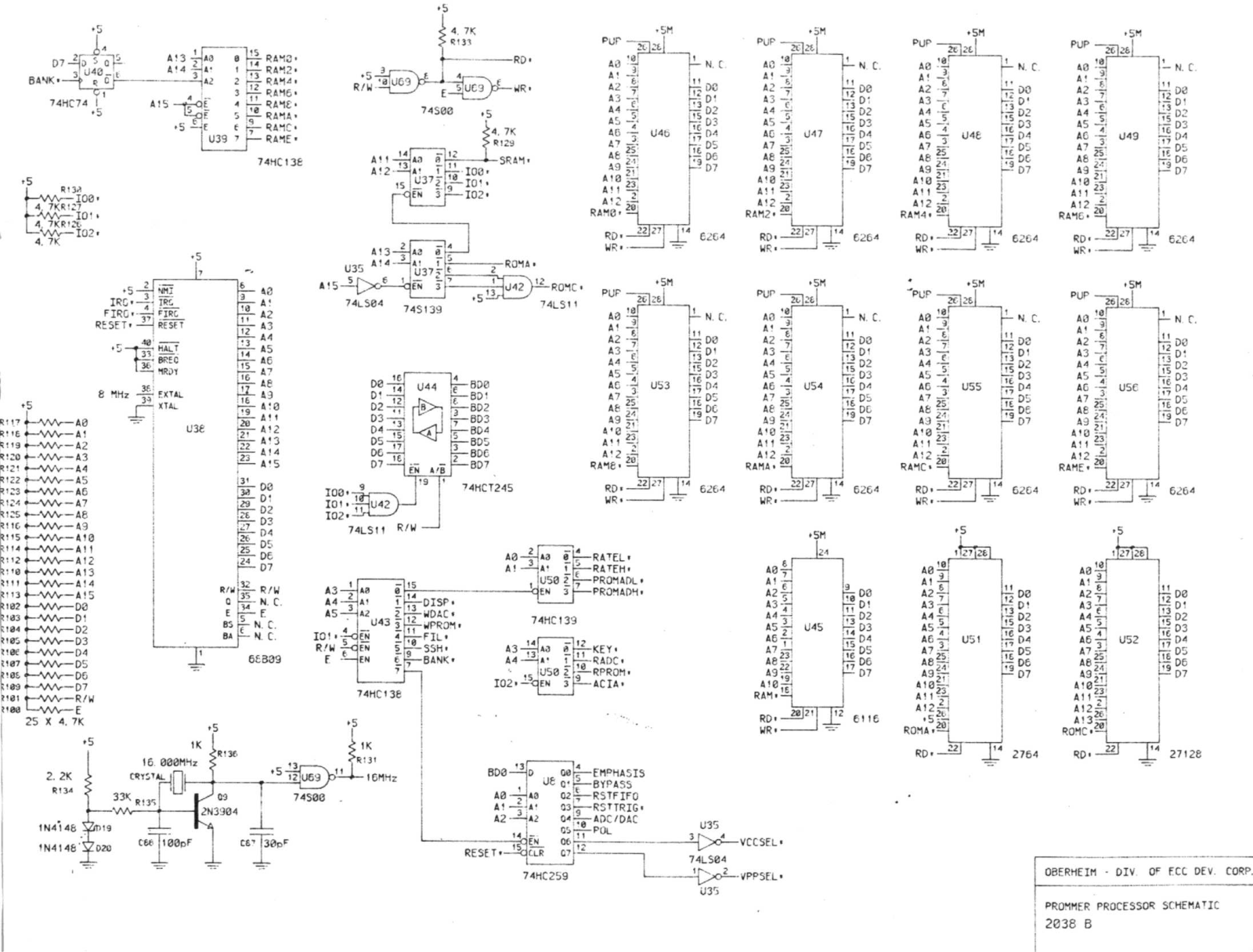 Oberheim Prommer User's Manual