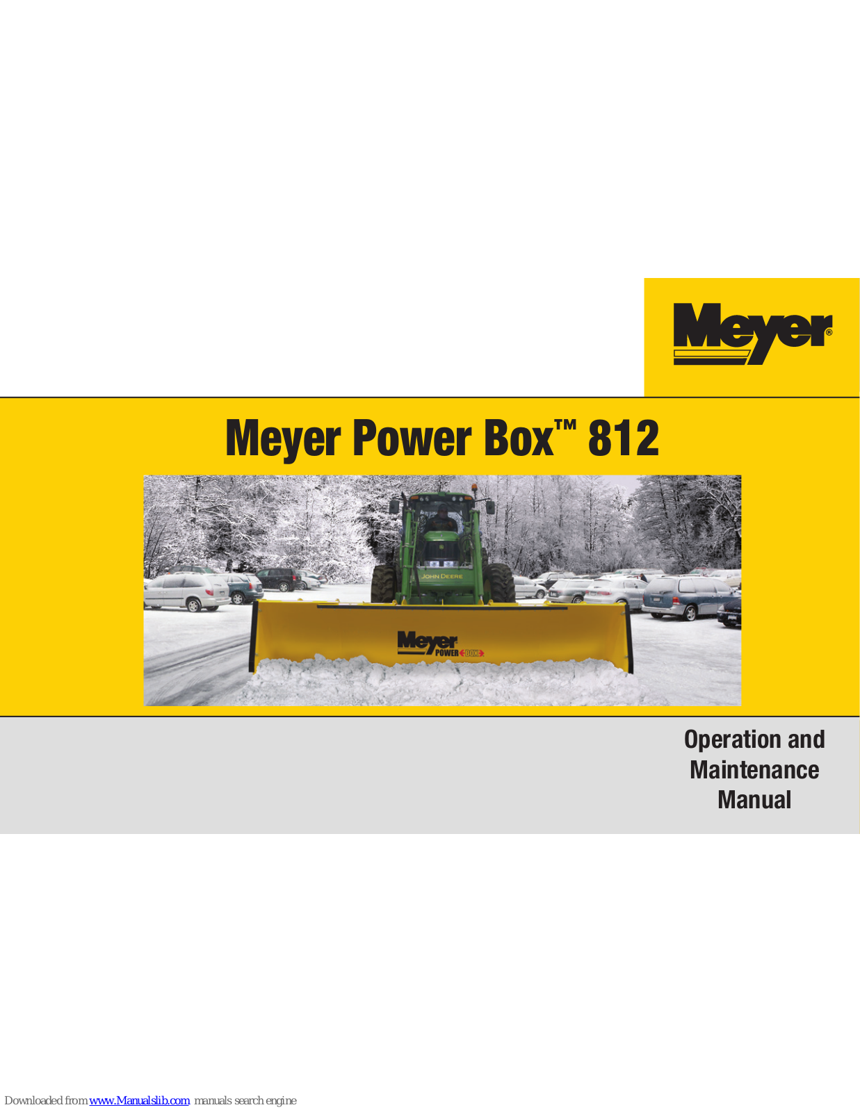 Meyer power box 810 Maintance Manual - ManualMachine.com