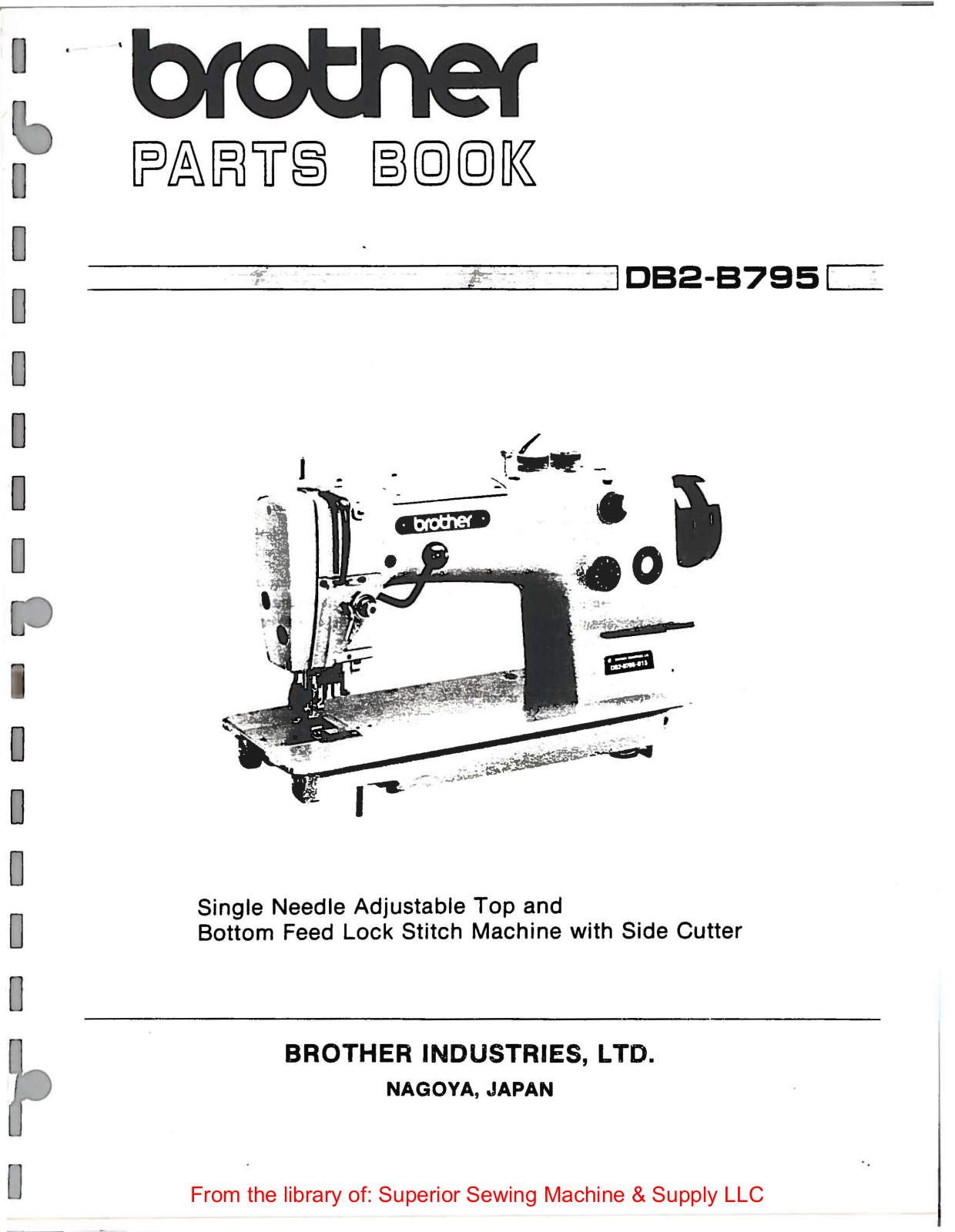 Brother DB2-B795 Manual