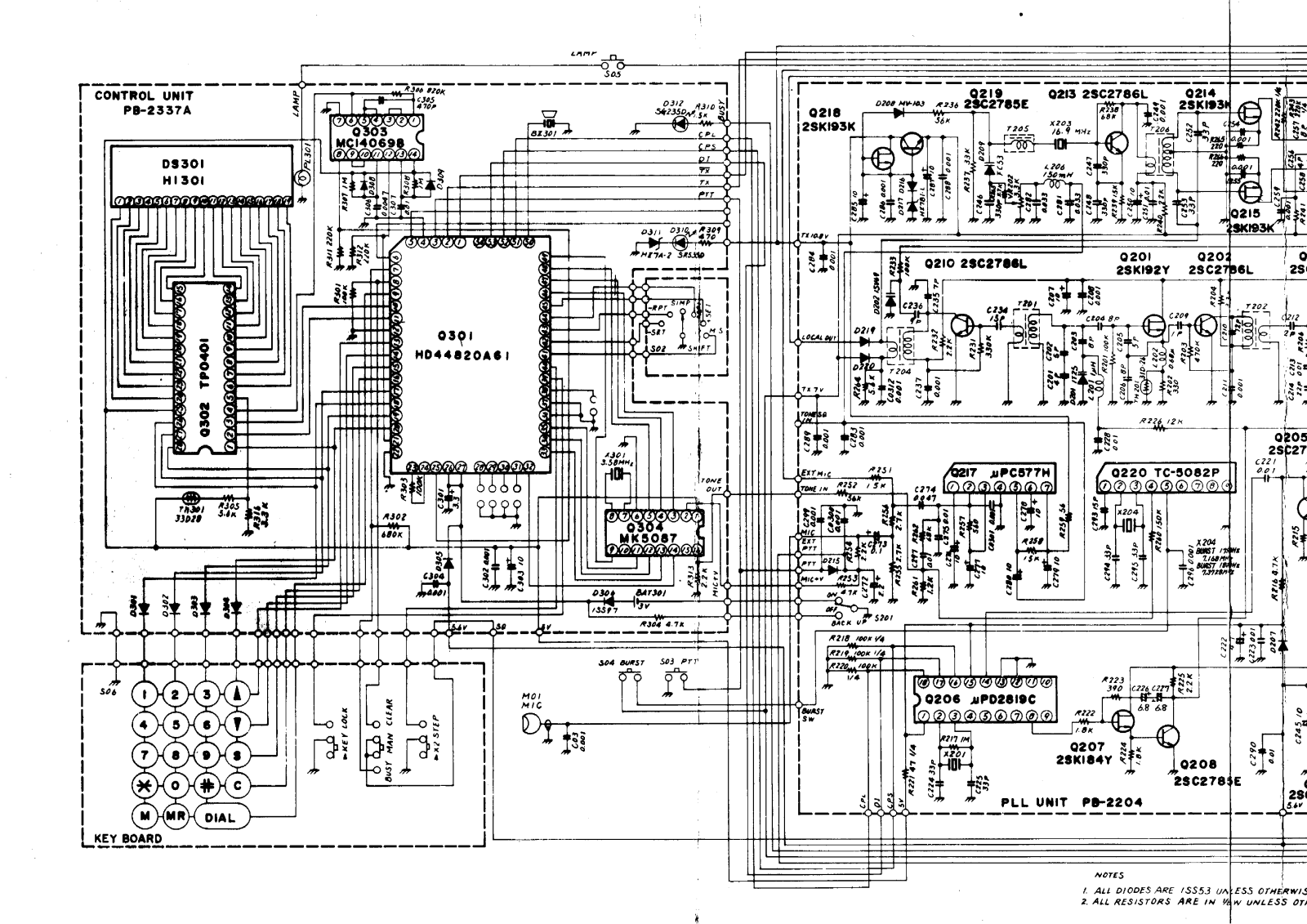 Yaesu FT208R Schematic