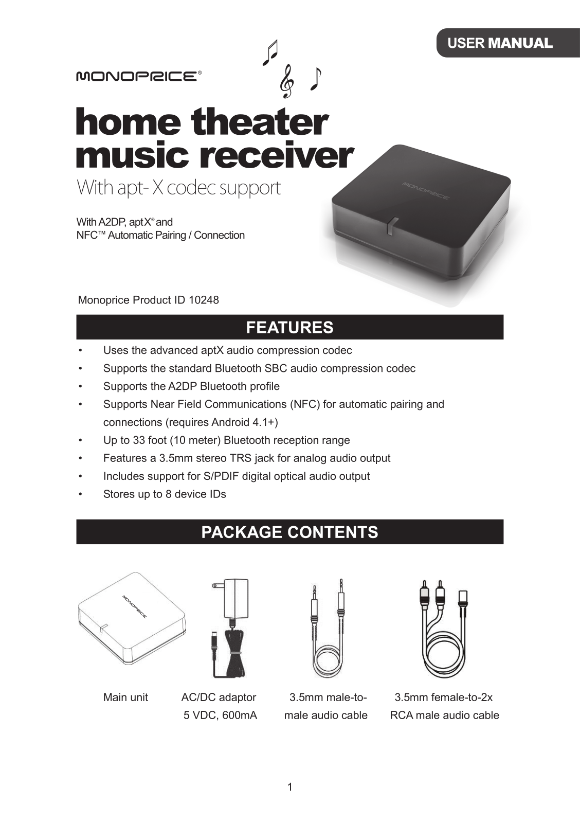 Monoprice 10248 User Manual