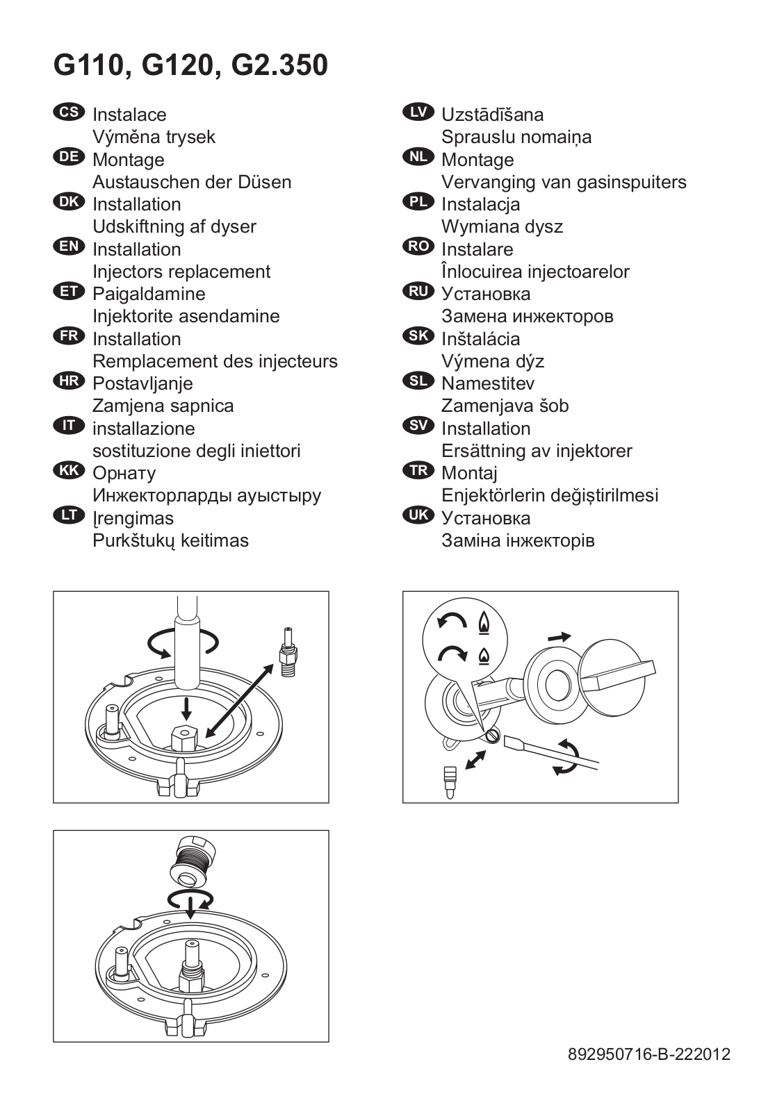 Electrolux G110, G120, G2.350 User Manual