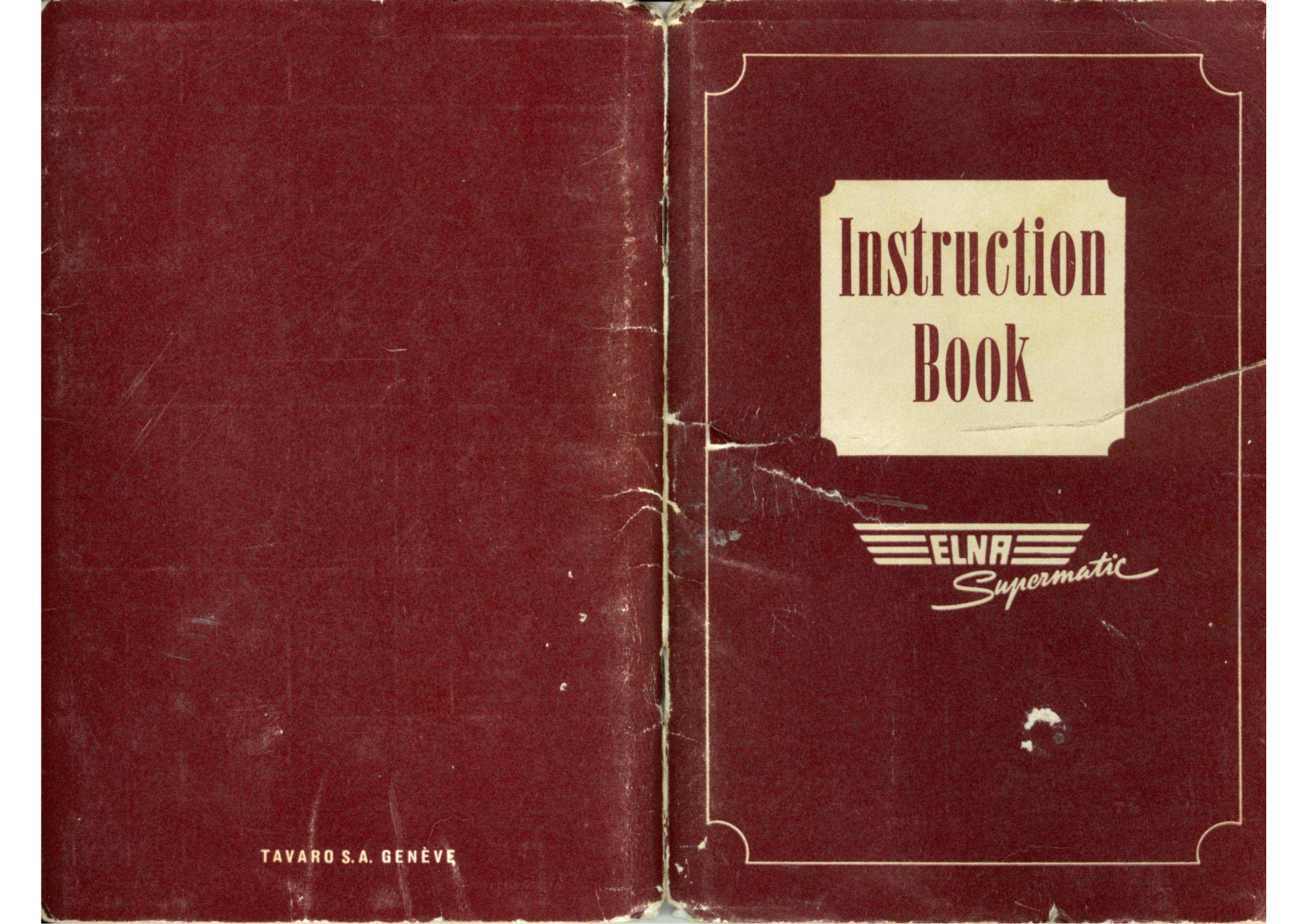 Elna SUPERMATIC Instruction book