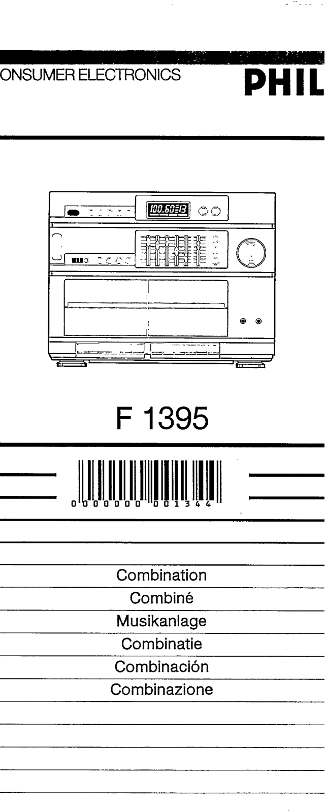 Philips F1395 User Manual