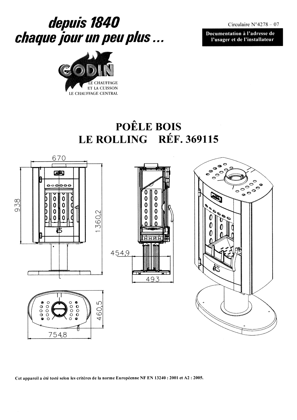 GODIN 369115 User Manual - ManualMachine.com