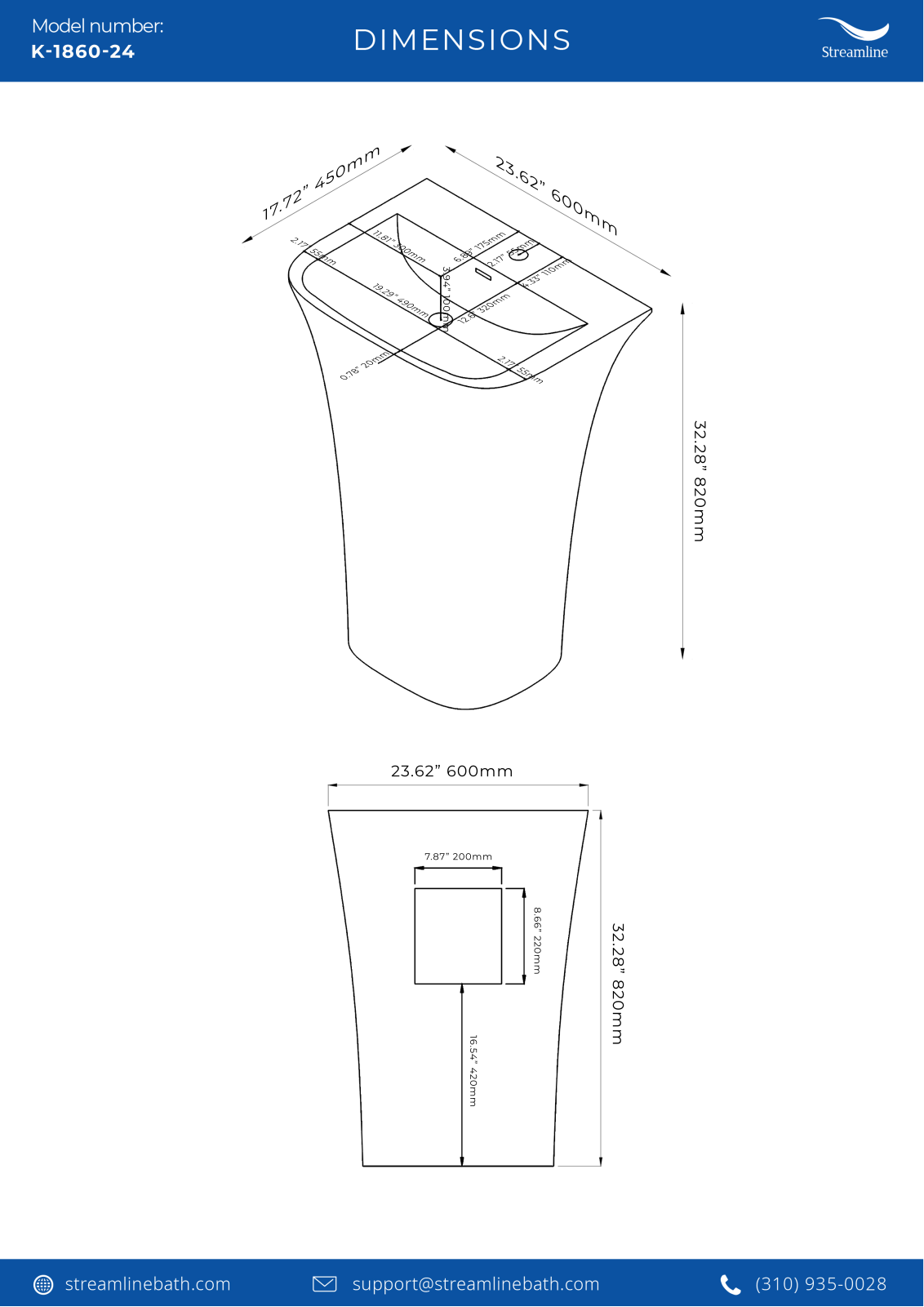 Streamline Bath SLBH7613 Specifications - ManualMachine.com