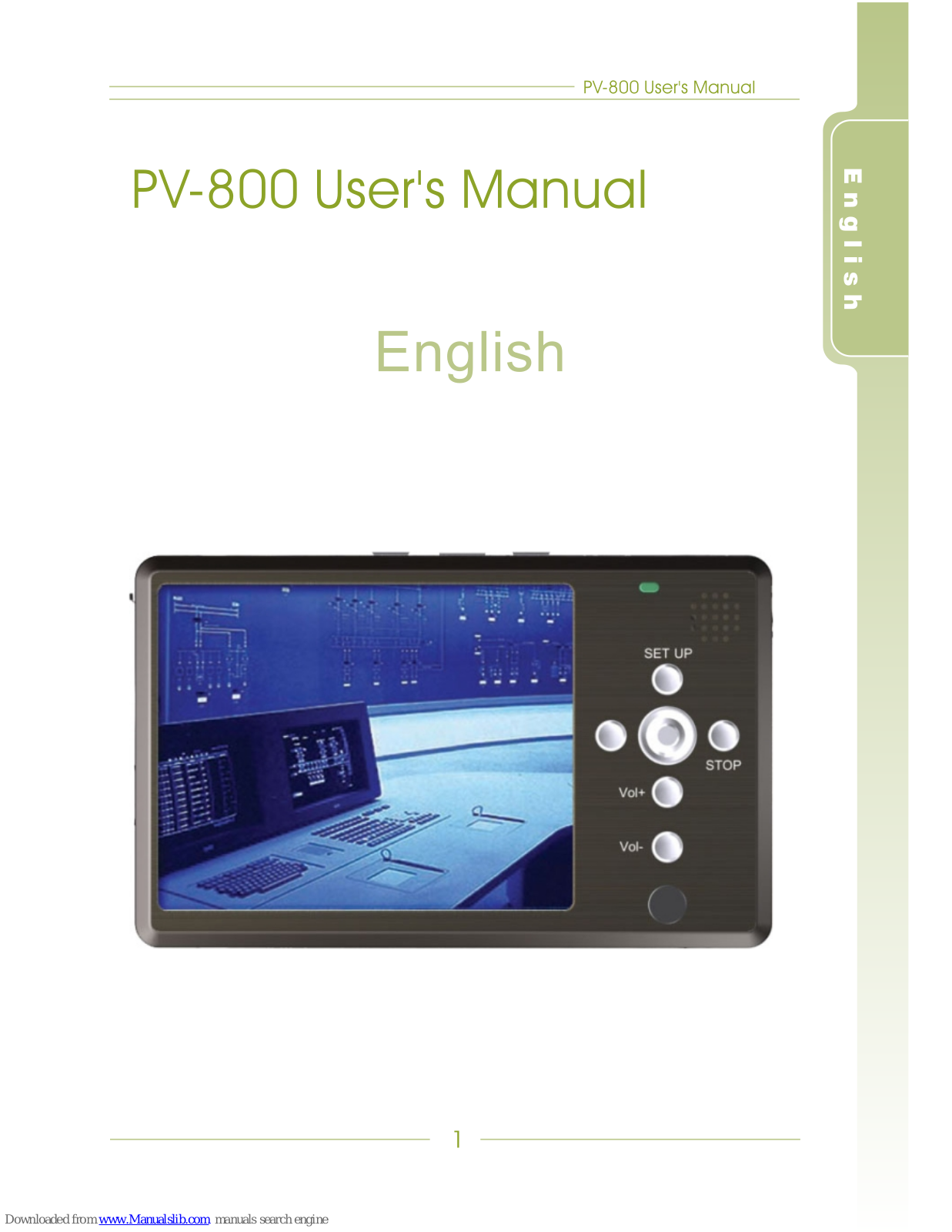 SuperTek PV-800 User Manual